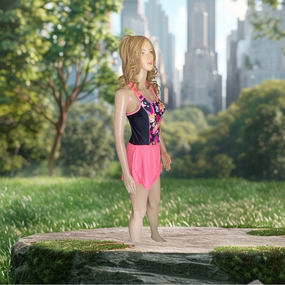 New ZeroXposur Double Strap Swimsuit with Skirt in Regular size 16.5 - Picture 2 of 13